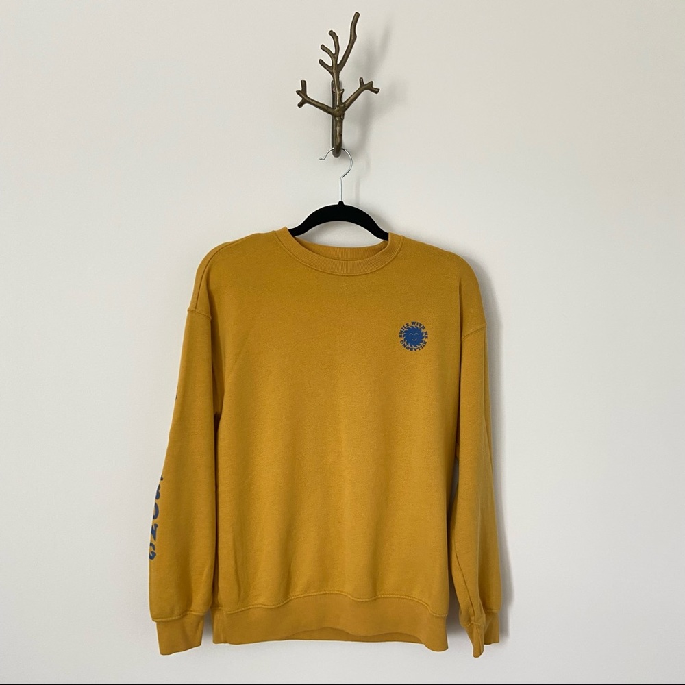 Mustard Yellow Crewneck Sweatshirt - Unbranded